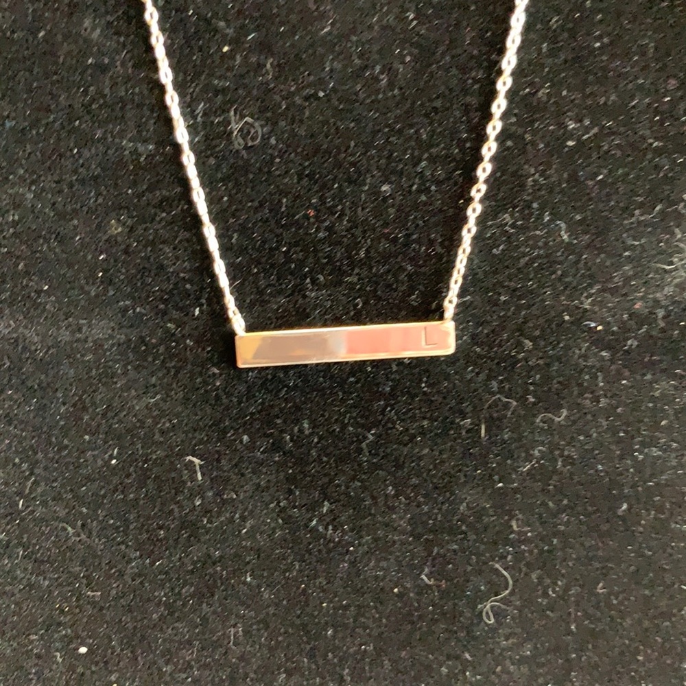 Sterling Silver “L” Necklace